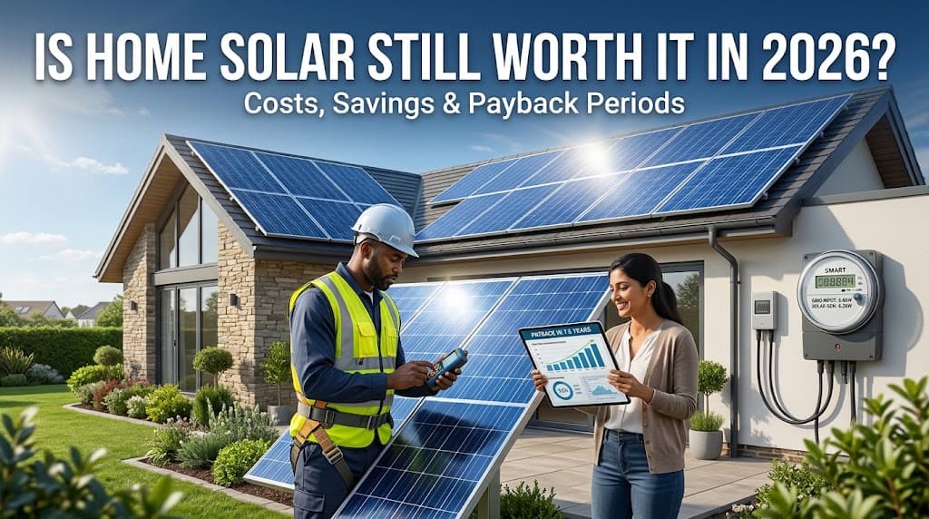 Is Home Solar Still Worth the Investment in 2026? Costs, Savings, and Payback Periods